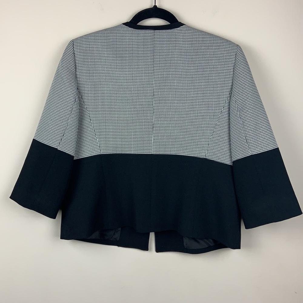 Kasper Open-Front Mixed Print Lined Blazer 8 Peti… - image 5